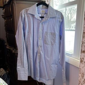 Men's Blue Checkered Shirt